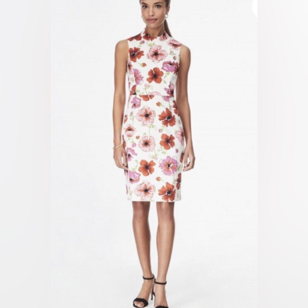 NWOT Brooks Brothers Floral Sheath Dress Women's Sz 0
